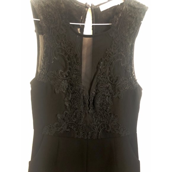 Black Lace Romper - Picture 2 of 4